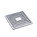 Square Slim Grate Floor Waste, 80mm Outlet